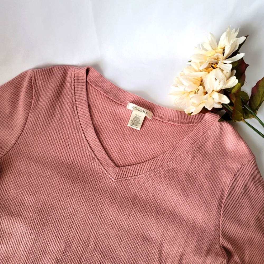Bozzolo Pink Long Sleeve Top